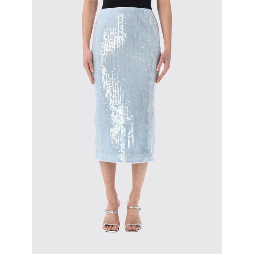 Rotate Skirt Woman Gnawed Blue